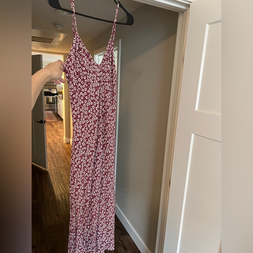 Wild Fable Floral Women's Tie Back Midi Dress - Picture 6 of 7